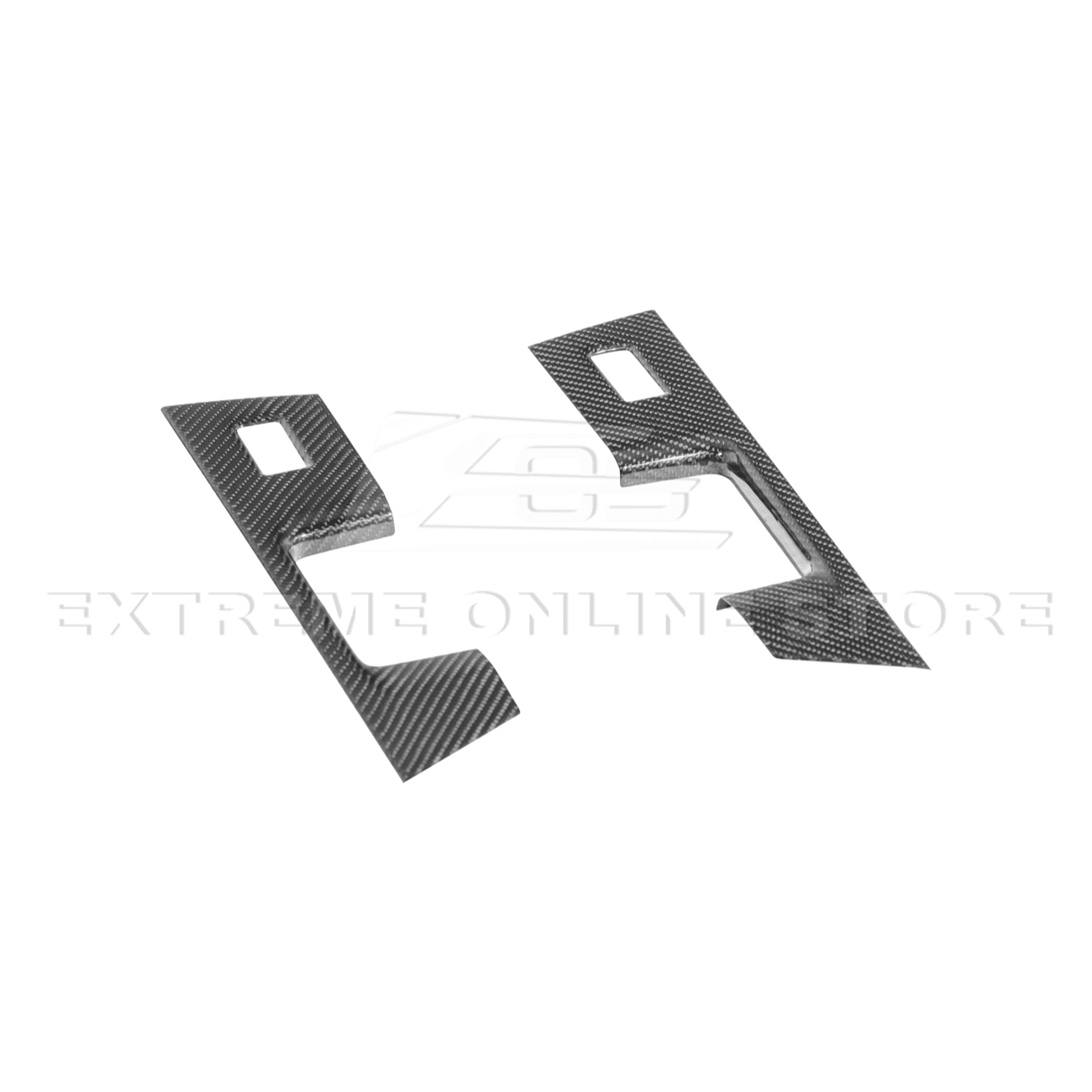 Ford F-150 Dry Carbon Fiber Rear Door Switch Panel Trim Cover 2021-Up