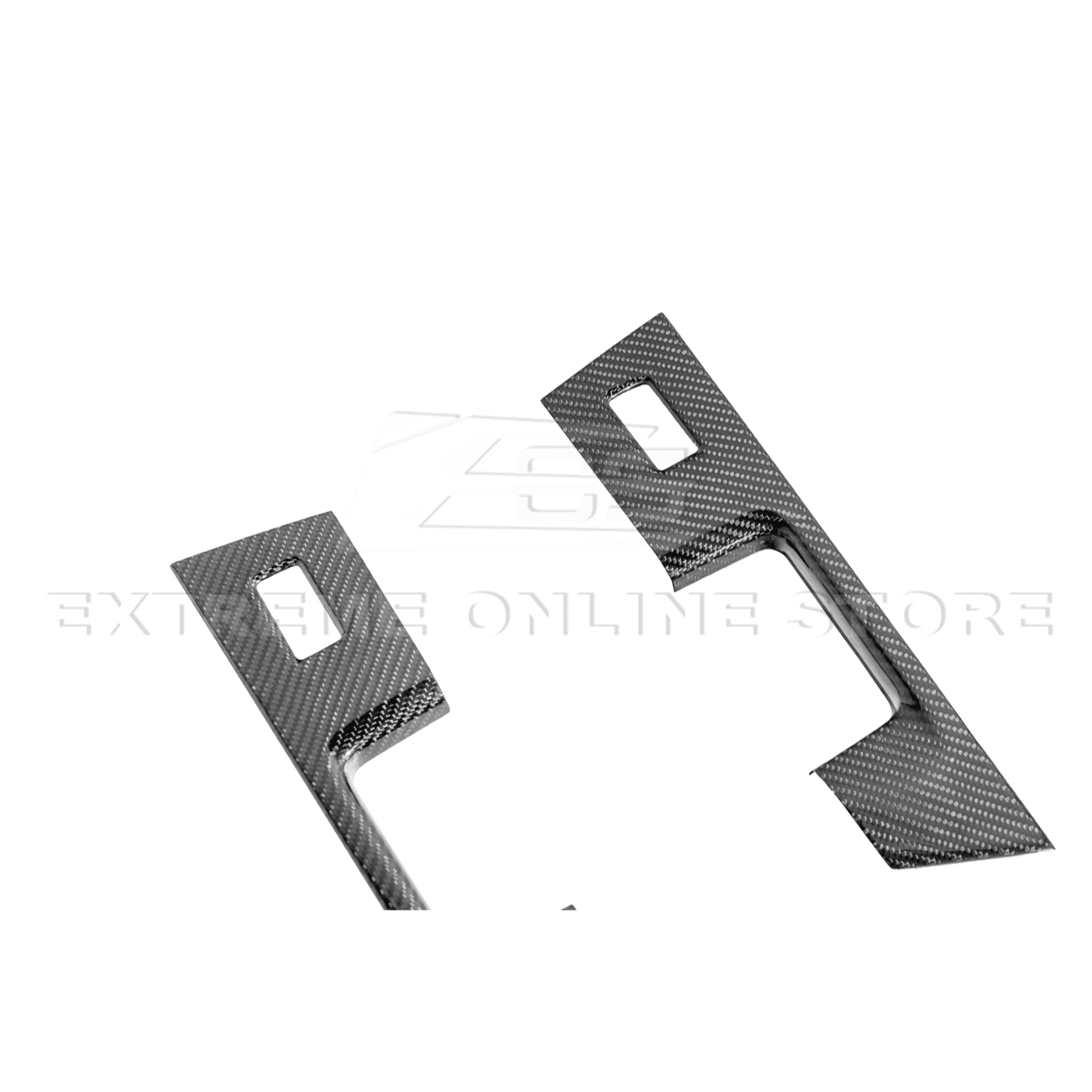 Ford F-150 Dry Carbon Fiber Rear Door Switch Panel Trim Cover 2021-Up