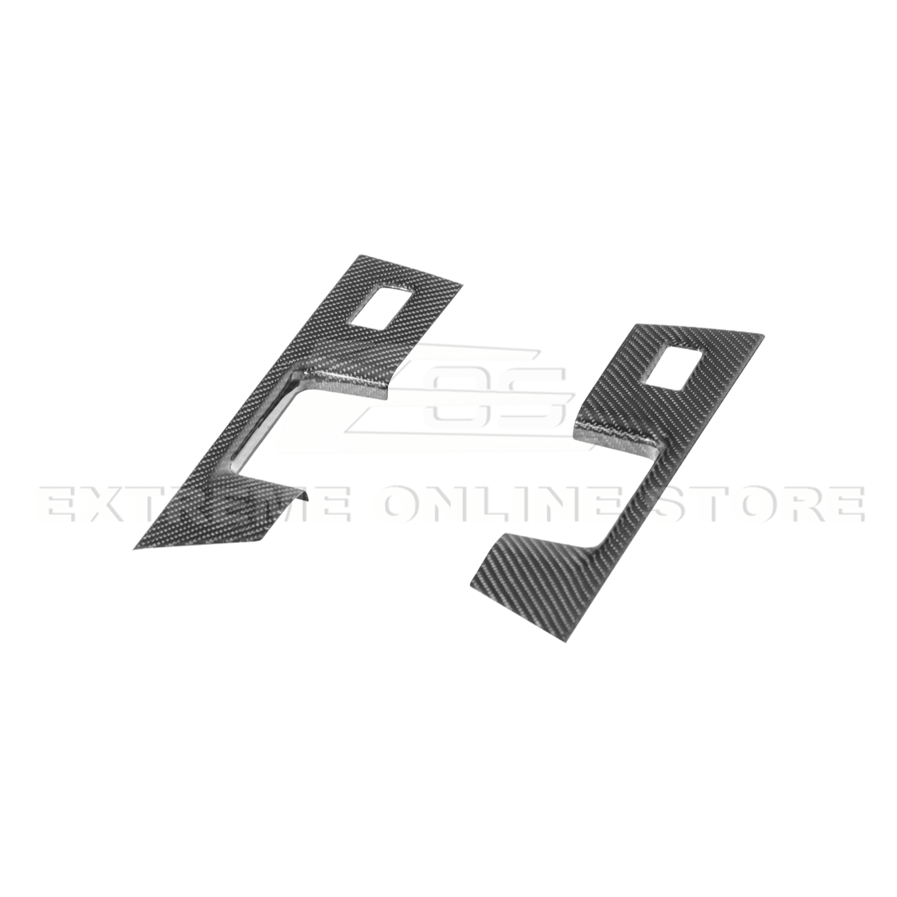Ford F-150 Dry Carbon Fiber Rear Door Switch Panel Trim Cover 2021-Up