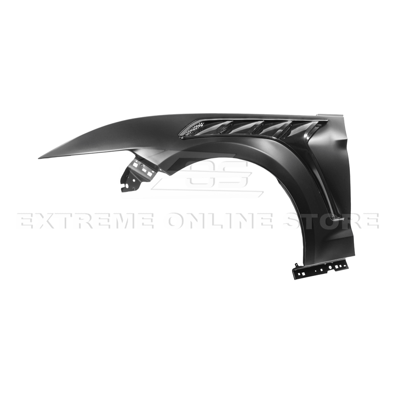 Mustang S550 GTD Style Primed Black Front Side Vented Fenders 2015-2017
