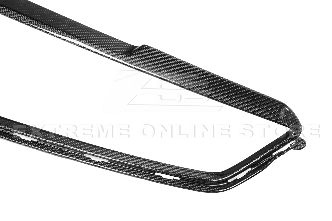 Cadillac ATS-V Gen 3 Dry Carbon Fiber Front Grille Trim Insert 2016-2019