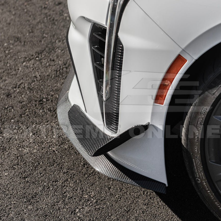 Cadillac CT4-V Blackwing Carbon Fiber Front Lip Splitter and Canards 2020-Up