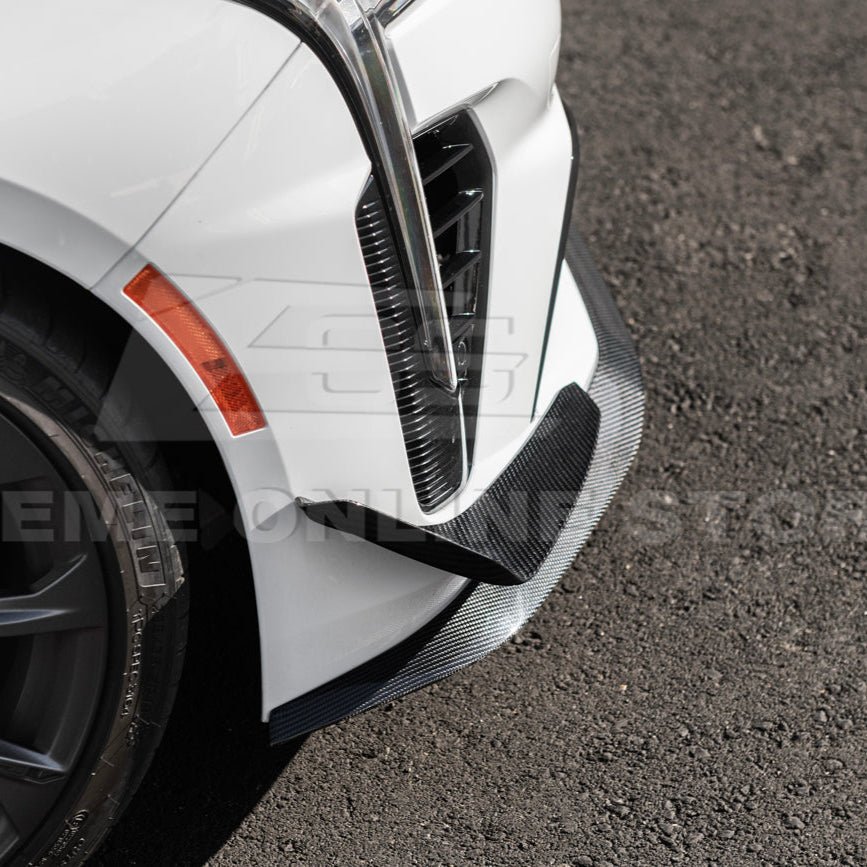 Cadillac CT4-V Blackwing Carbon Fiber Front Lip Splitter and Canards 2020-Up
