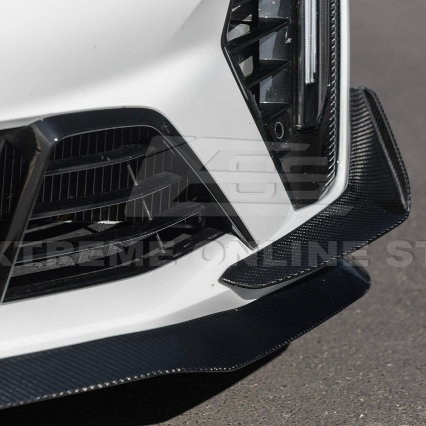 Cadillac CT4-V Blackwing Carbon Fiber Front Lip Splitter and Canards 2020-Up