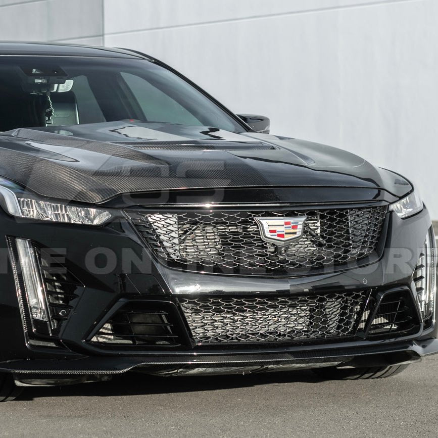Cadillac CT5-V Blackwing Factory Style Carbon Fiber Front Lip Splitter 2022-2024