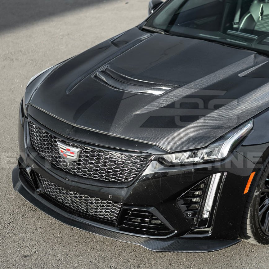 Cadillac CT5-V Blackwing Factory Style Carbon Fiber Front Lip Splitter 2022-2024