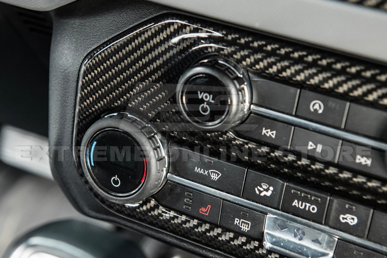 Ford Bronco Factory Style Carbon Fiber Center Console AC Control Panel Trim 2021-Up