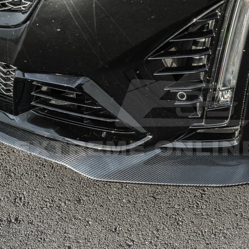 Cadillac CT5-V Blackwing Factory Style Carbon Fiber Front Lip Splitter 2022-2024