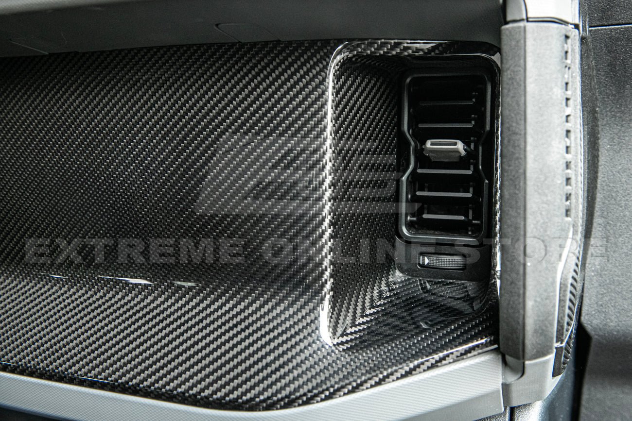Ford Bronco Factory Style Carbon Fiber Passenger Side AC Outlet Panel Cover 2021-Up