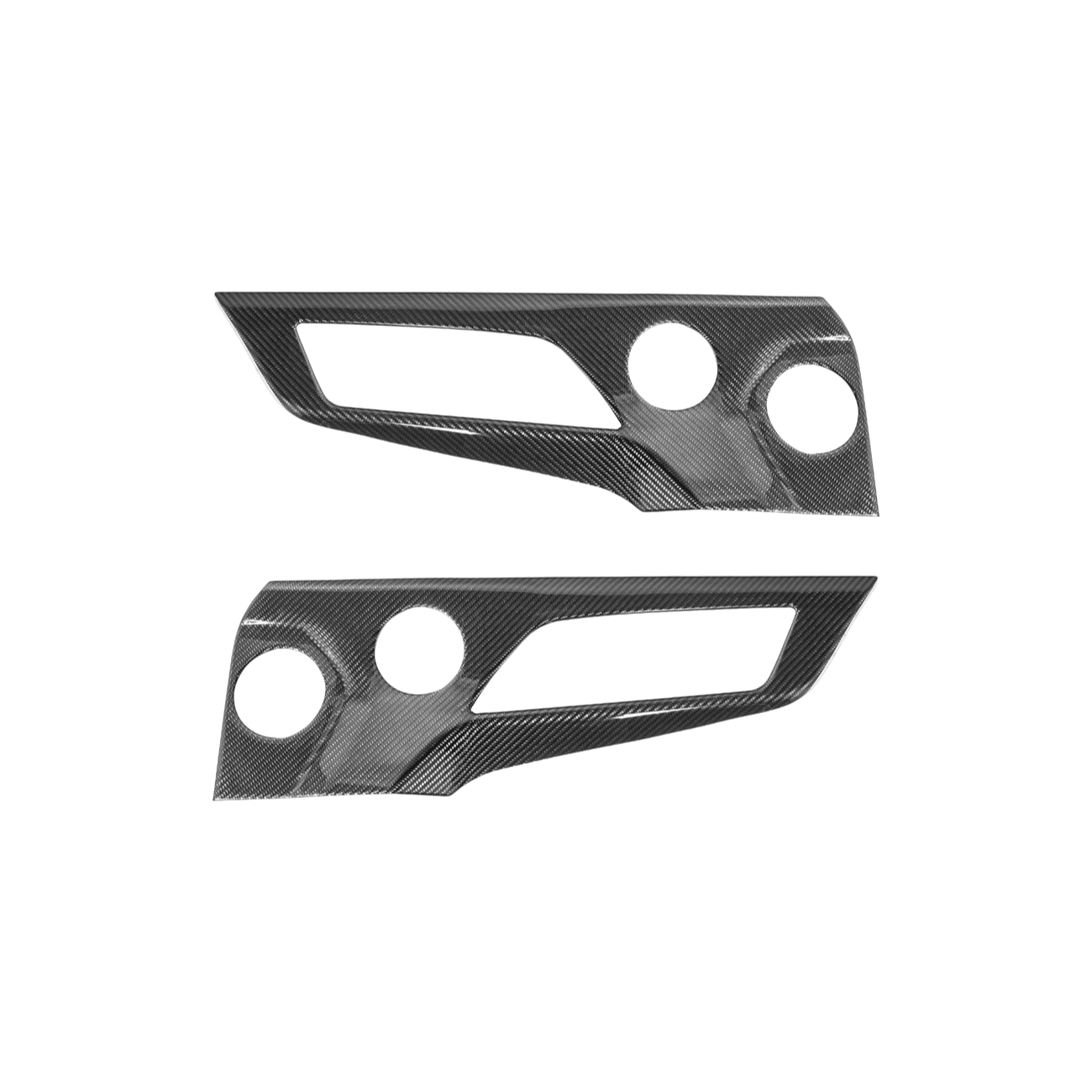 Ford Mustang S650 Factory Style Dry Carbon Fiber Door Speaker Panel Trim Cover 2024-Up