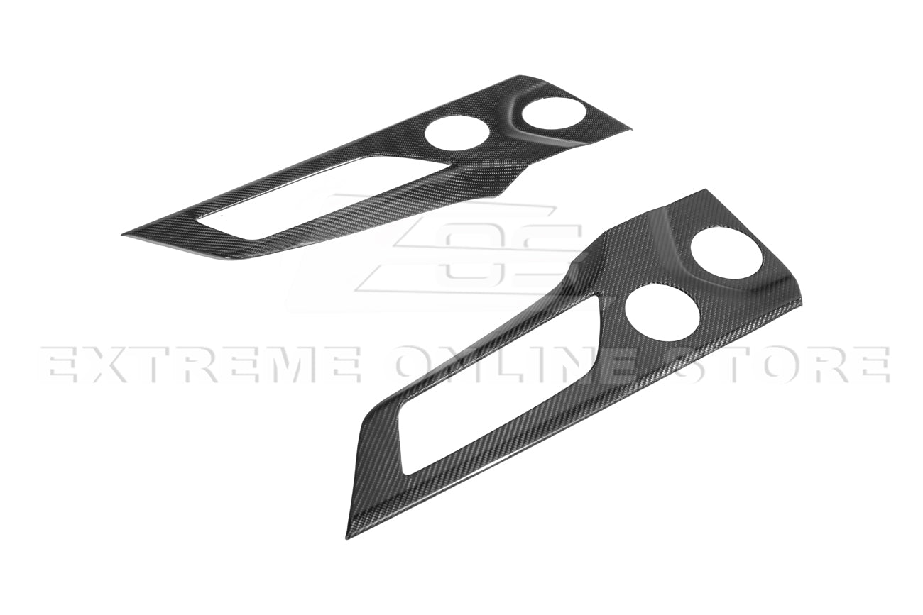 Ford Mustang S650 Factory Style Dry Carbon Fiber Door Speaker Panel Trim Cover 2024-Up