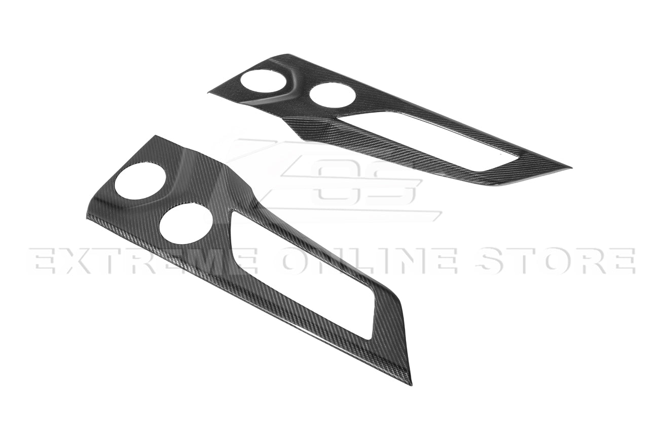 Ford Mustang S650 Factory Style Dry Carbon Fiber Door Speaker Panel Trim Cover 2024-Up