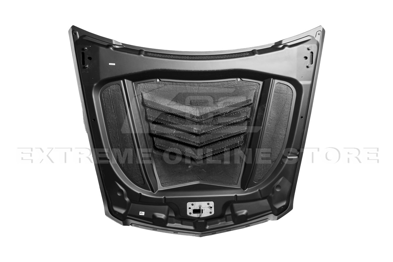 Cadillac CTS-V GMX322 Carbon Fiber Vented Front Hood 2009-2015
