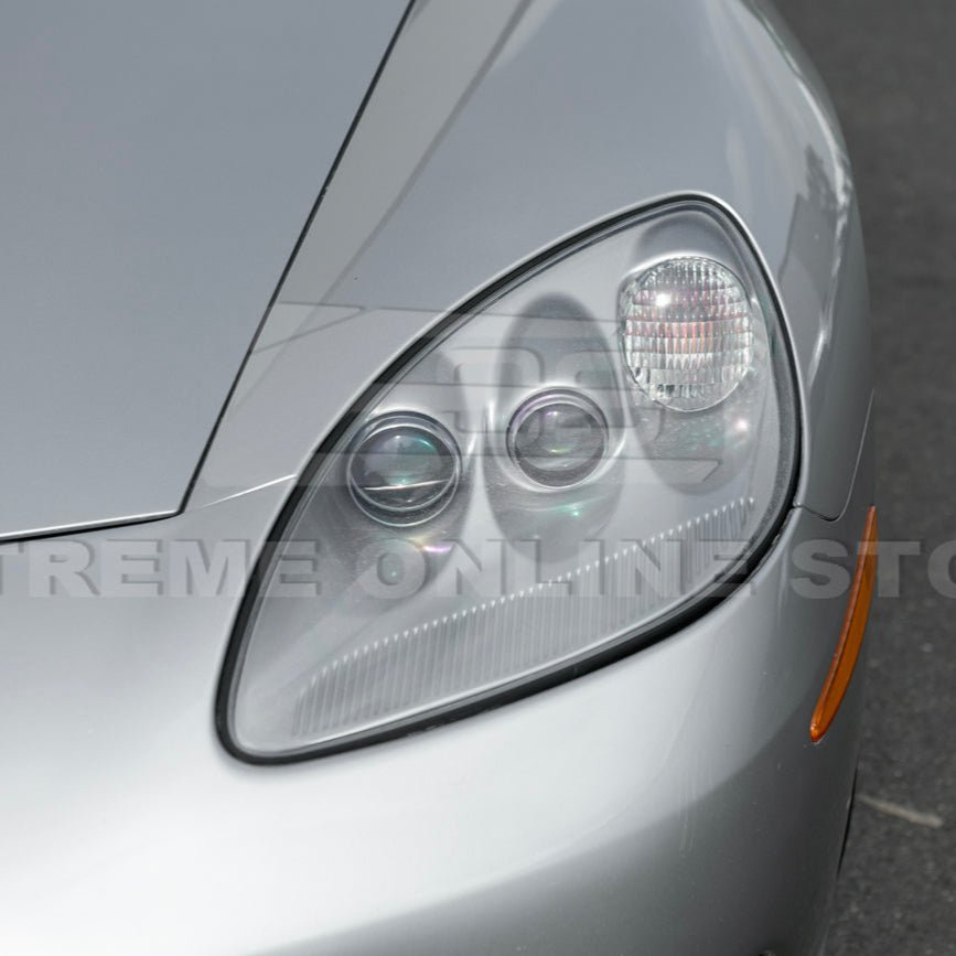 Chevrolet Corvette C6 OEM Style Clear Lens Painted Housing HID Headlights 2005-2013
