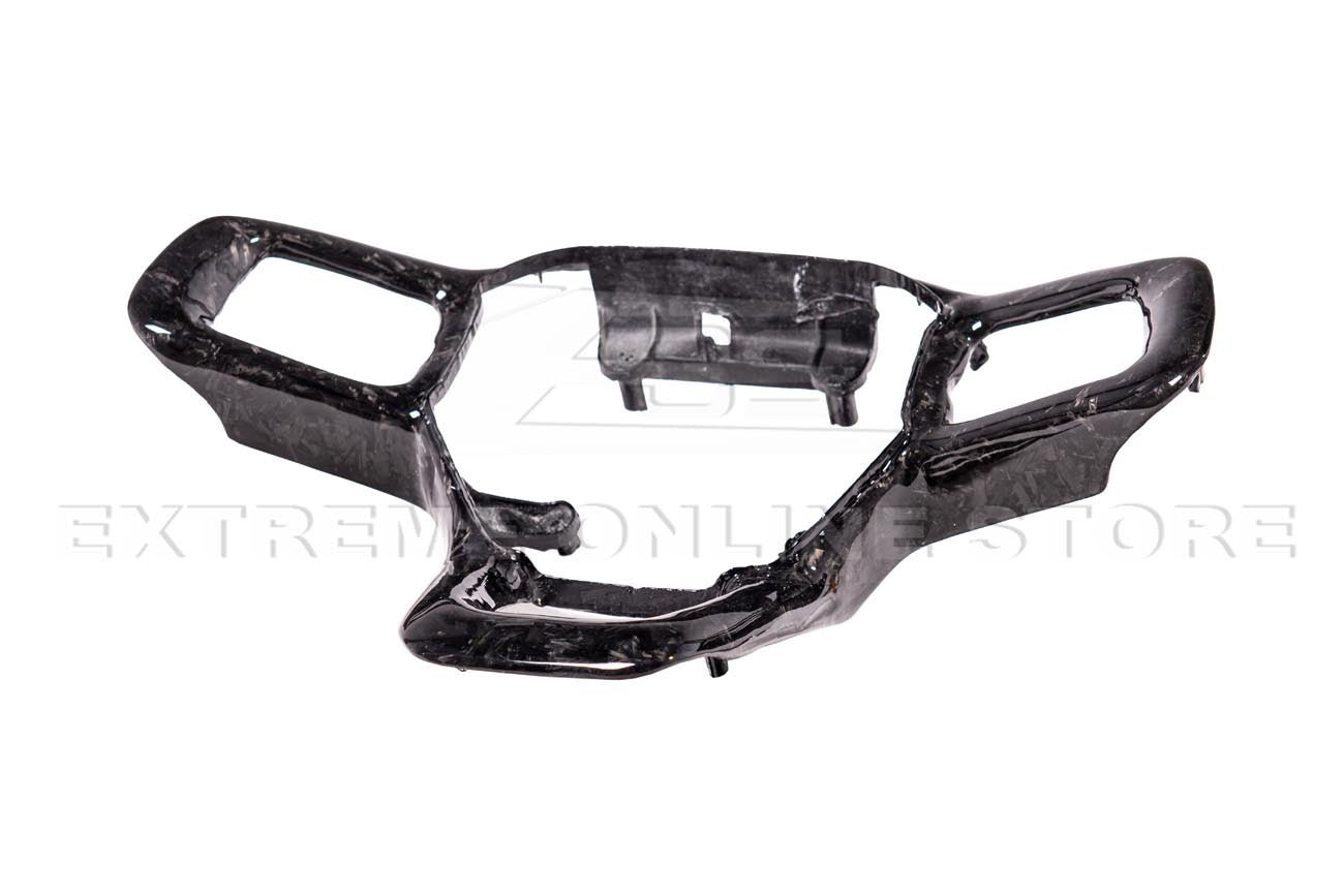 Ford Mustang S650 Carbon Fiber Steering Wheel Button Cover 2024-Up