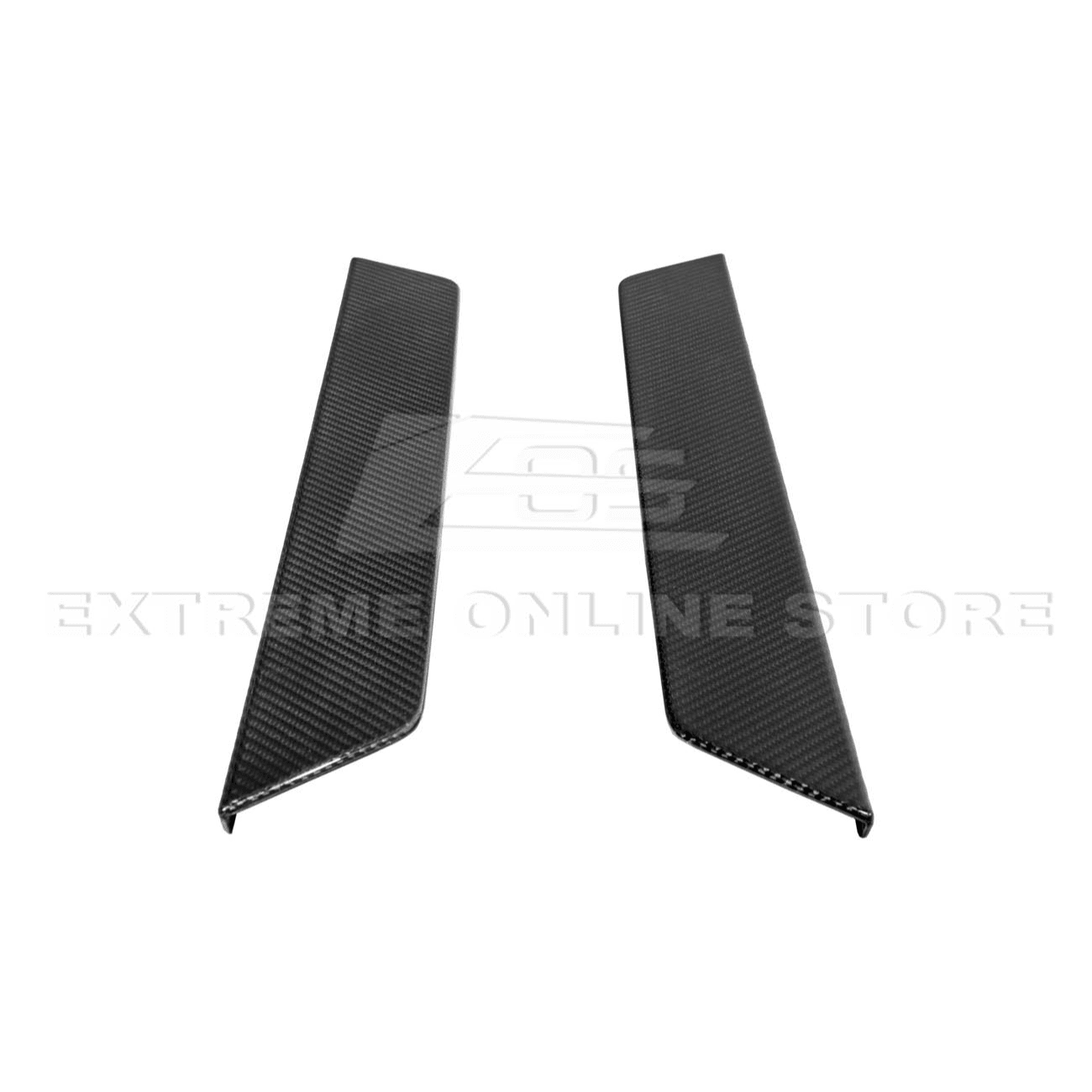 Chevrolet Corvette C8 Dry Carbon Fiber Side Door Sill Plate Strip Covers 2020-Up