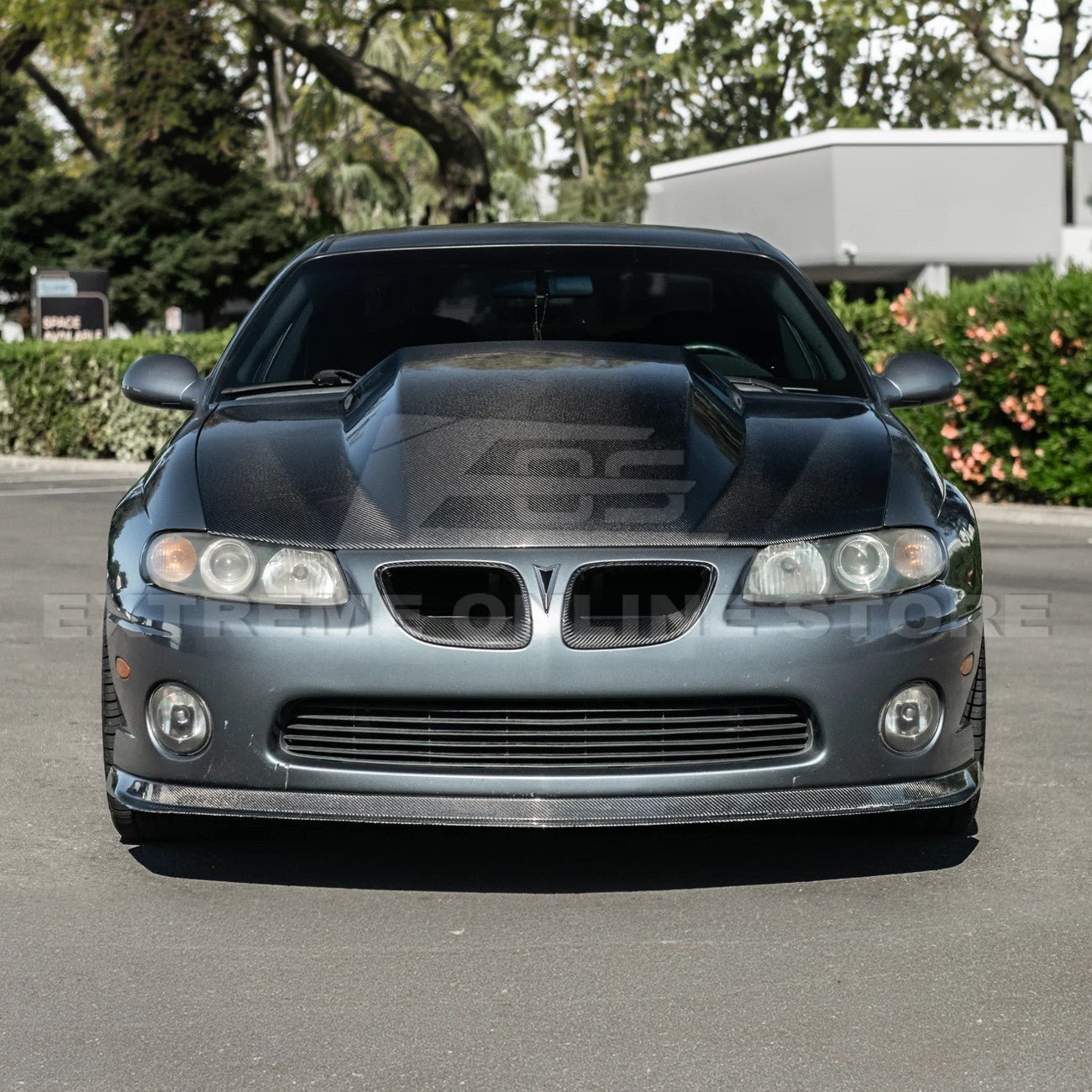 Pontiac GTO 5 Inch Cowl Raised Carbon Fiber Hood 2004-2006