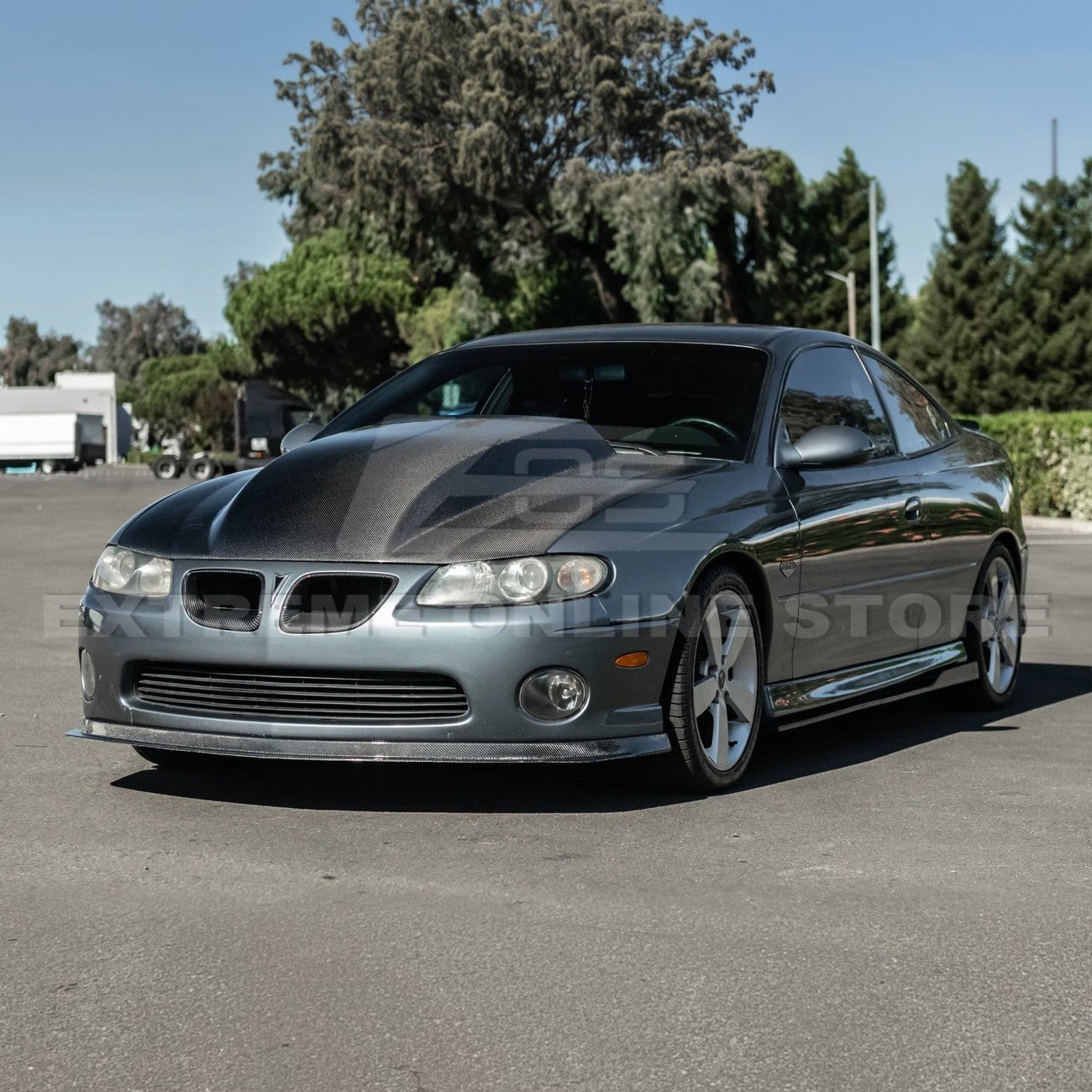 Pontiac GTO 5 Inch Cowl Raised Carbon Fiber Hood 2004-2006