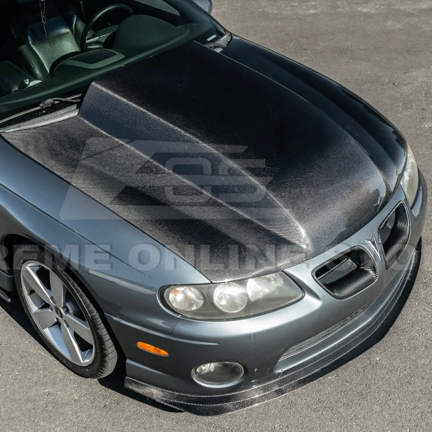 Pontiac GTO 5 Inch Cowl Raised Carbon Fiber Hood 2004-2006