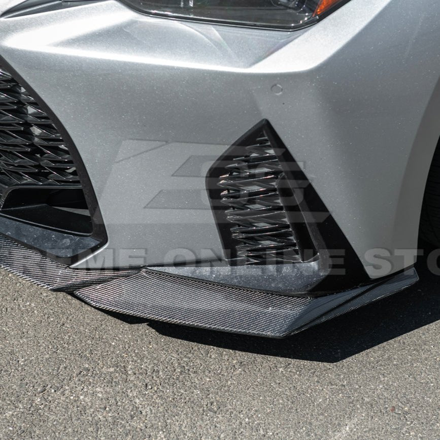 Lexus IS Series XE40 Novel Style Carbon Fiber Front Lip Splitter Side Skirts Kit 2021-Up