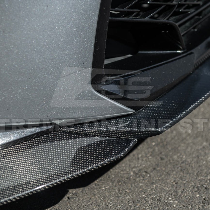 Lexus IS Series XE40 Novel Style Carbon Fiber Front Lip Splitter Side Skirts Kit 2021-Up