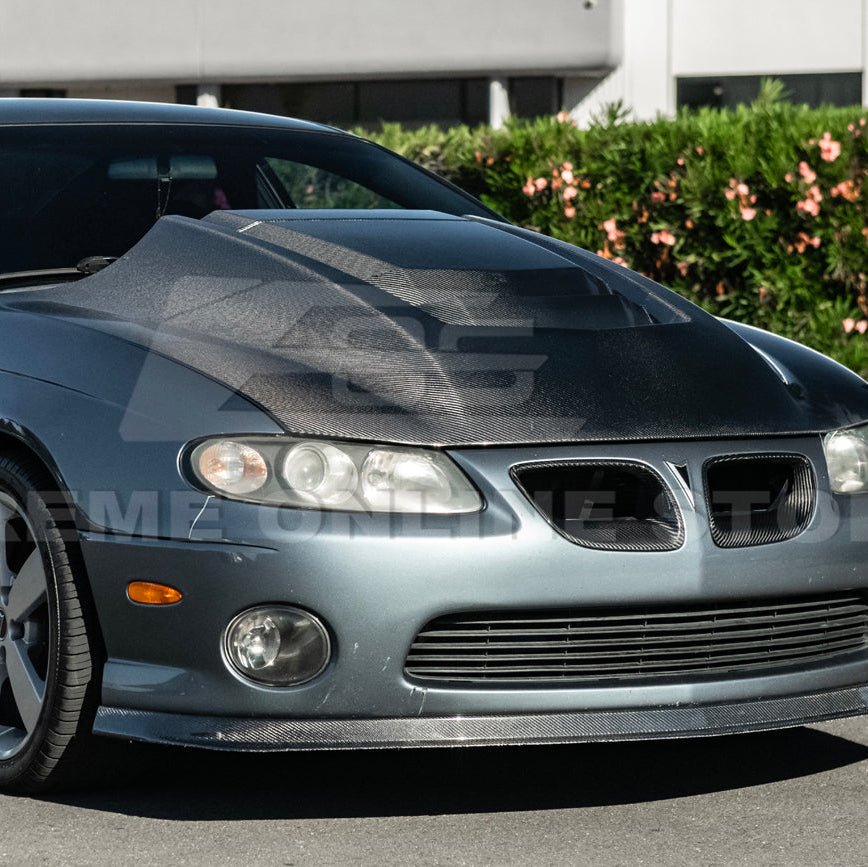 Pontiac GTO ZR1 Style Carbon Fiber Middle Vented Hood 2004-2006