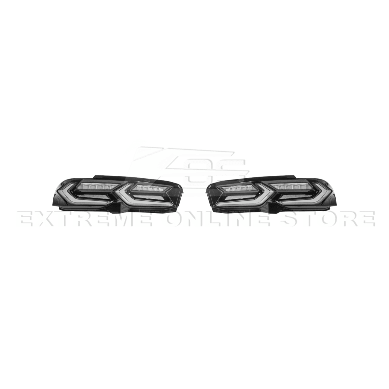 Chevrolet Camaro C8 Style Sequential LED Rear Taillights Smoke Clear Red Lens 2019-Up