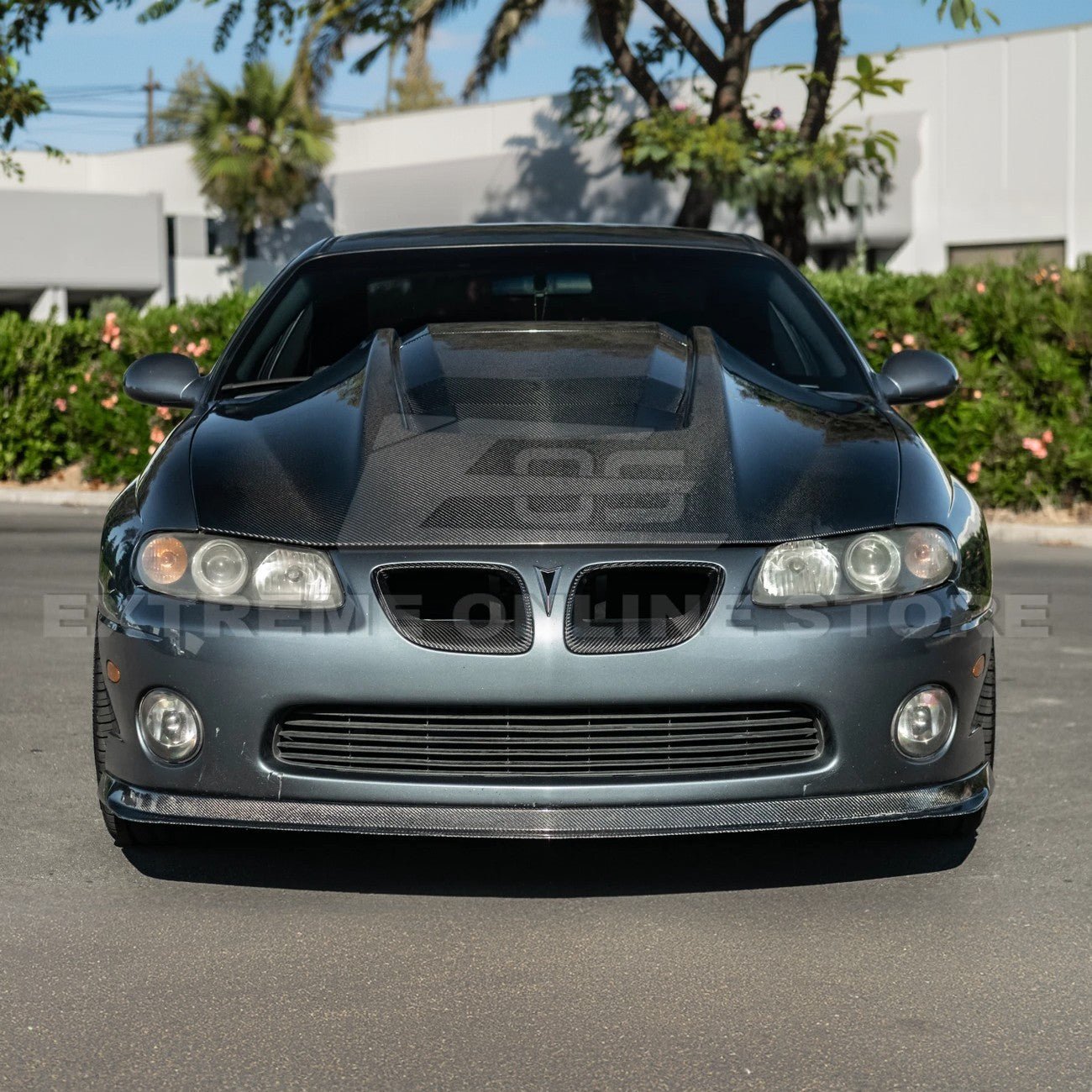 Pontiac GTO ZR1 Style Carbon Fiber Middle Vented Hood 2004-2006