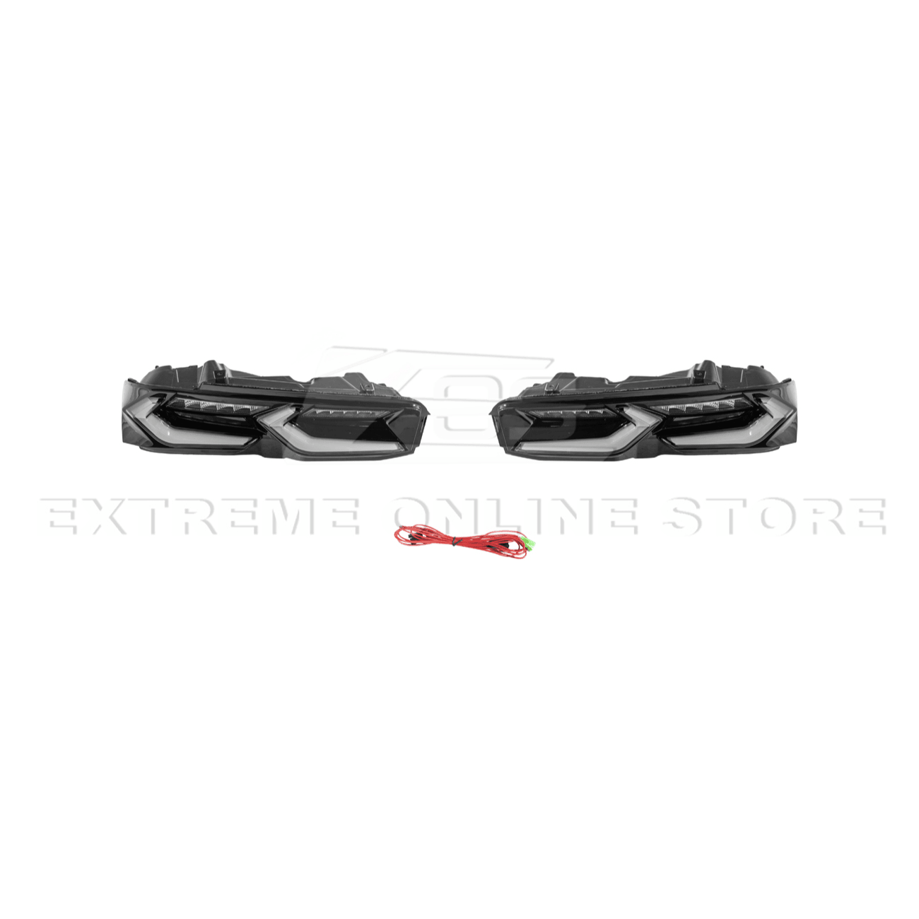 Chevrolet Camaro C8 Style Sequential LED Rear Taillights Smoke Clear Red Lens 2019-Up