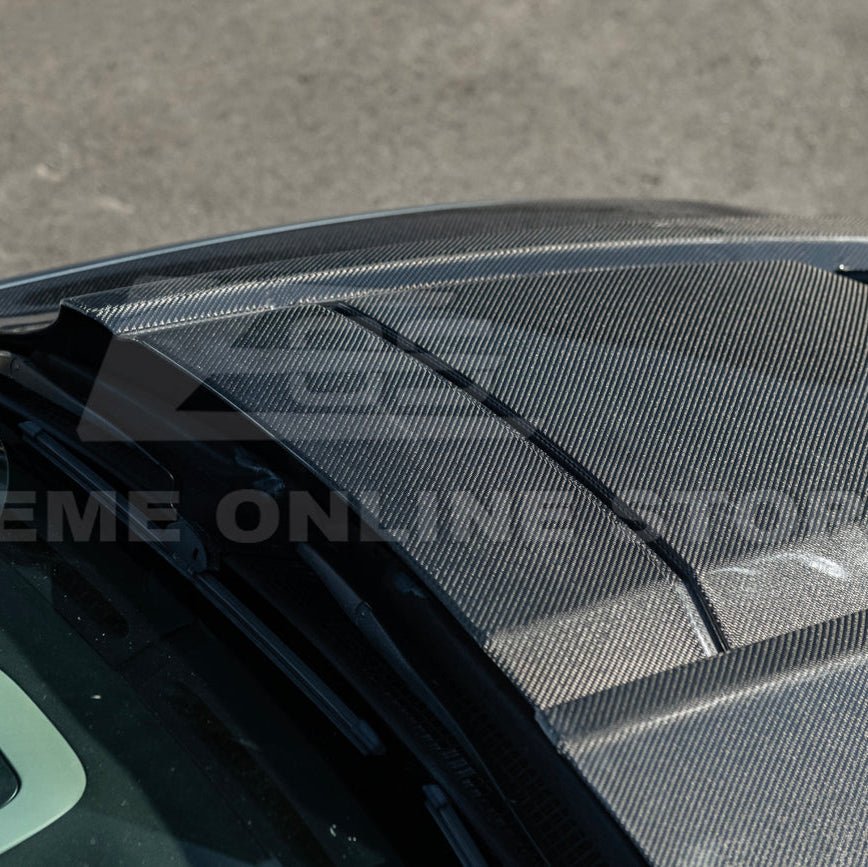 Pontiac GTO ZR1 Style Carbon Fiber Middle Vented Hood 2004-2006