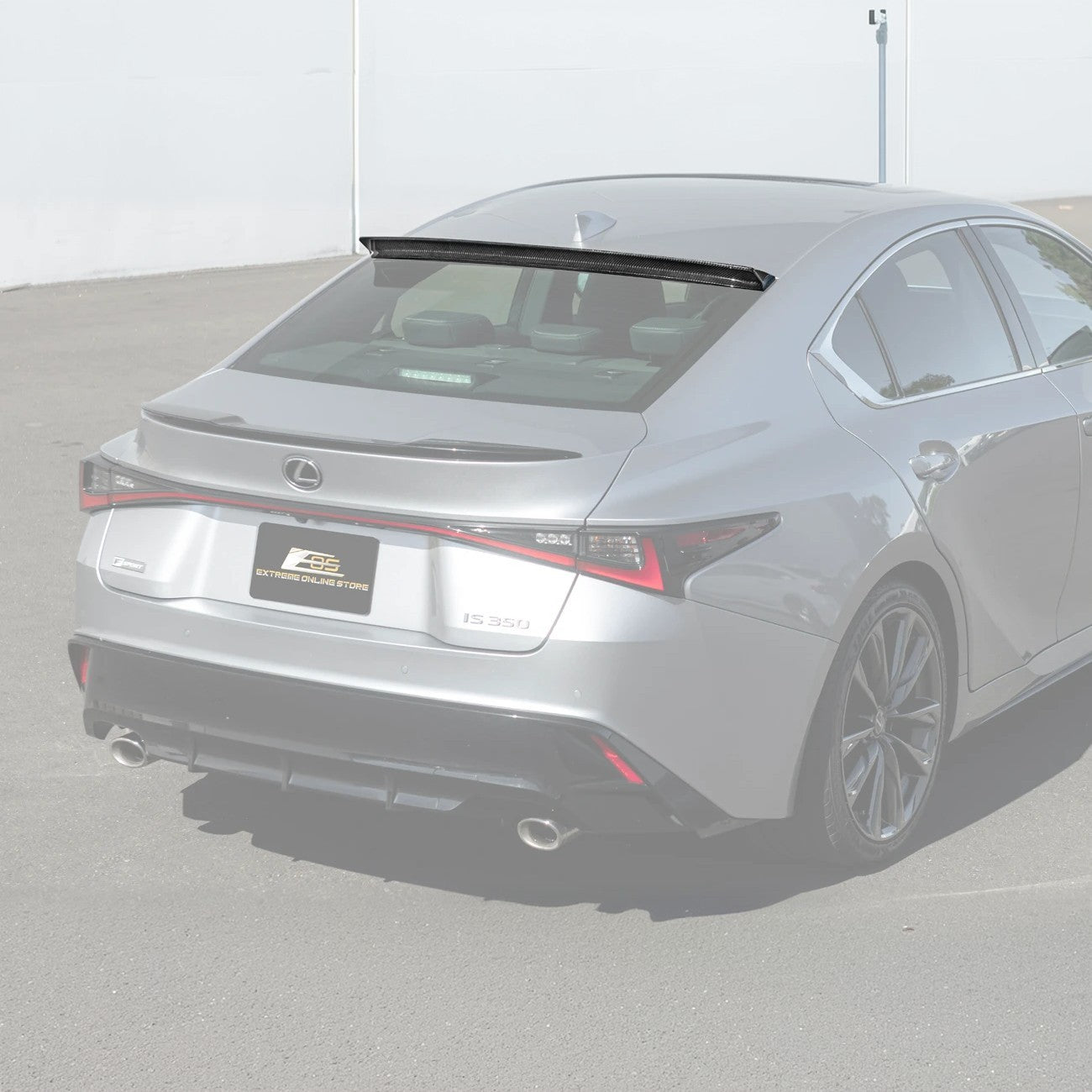 Lexus IS Series XE40 JDM Style Carbon Fiber Rear Roof Window Spoiler 2021-Up