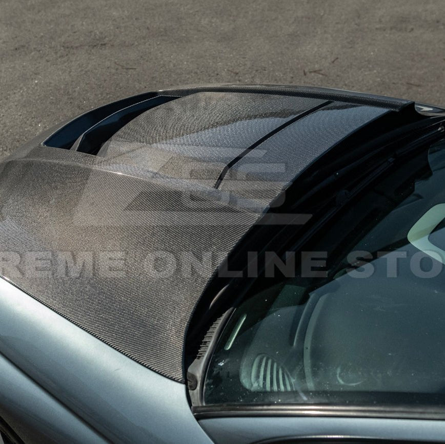 Pontiac GTO ZR1 Style Carbon Fiber Middle Vented Hood 2004-2006