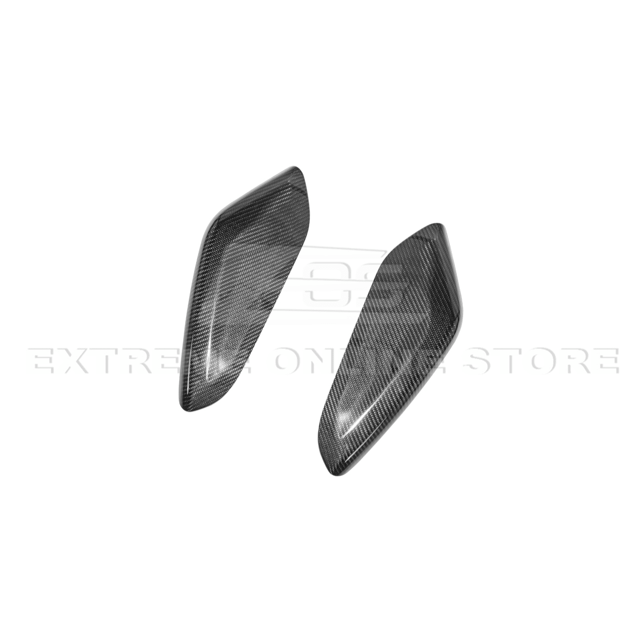 Chevrolet Camaro Factory Style Dry Carbon Fiber Front Side Knee Pad Panel Cover Pair 2016-2024