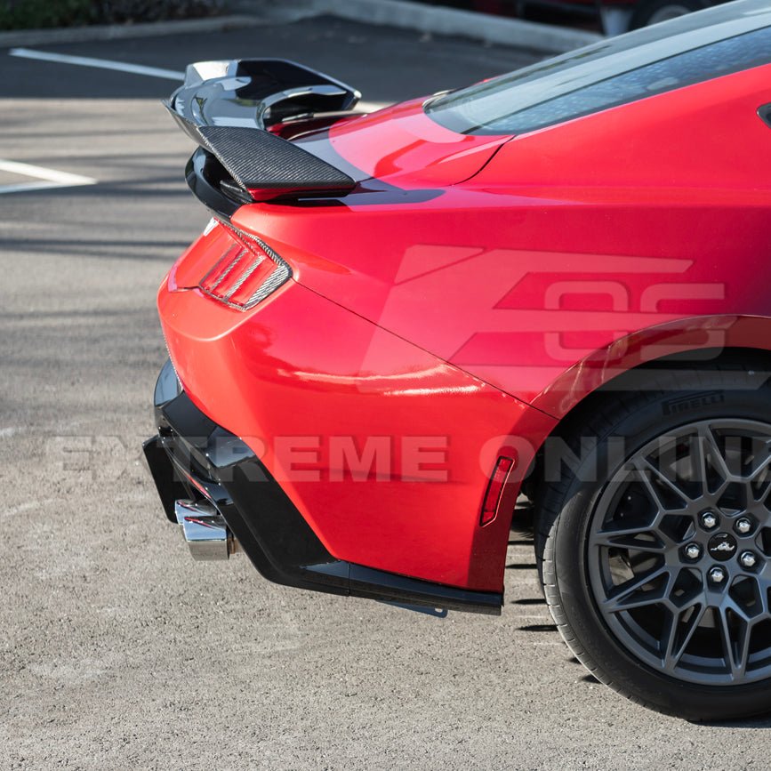 Ford Mustang S650 Dark Horse Style Rear Wickerbill Wing Spoiler Gloss Black Matte Black 2024-Up