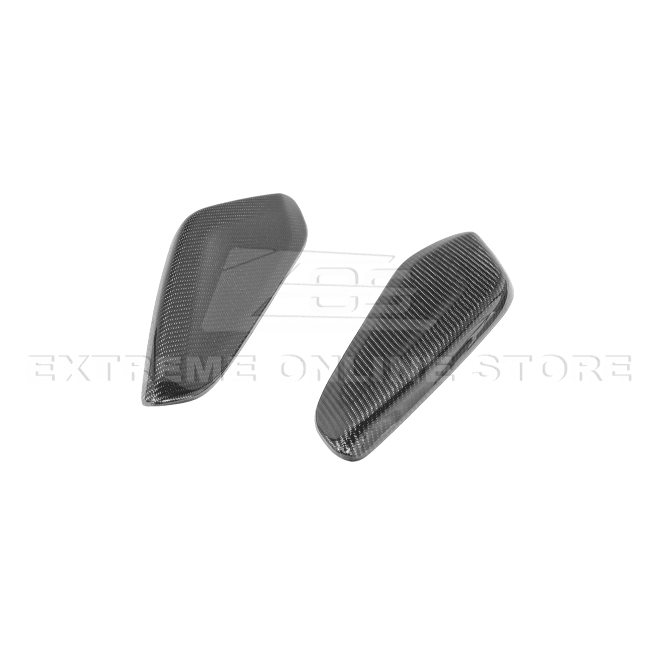 Chevrolet Camaro Factory Style Dry Carbon Fiber Front Side Knee Pad Panel Cover Pair 2016-2024