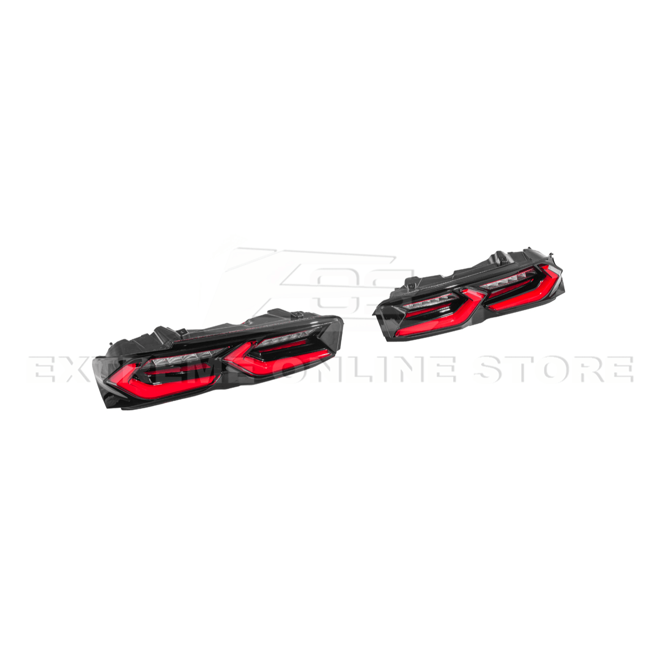 Chevrolet Camaro C8 Style Sequential LED Rear Taillights Smoke Clear Red Lens 2019-Up
