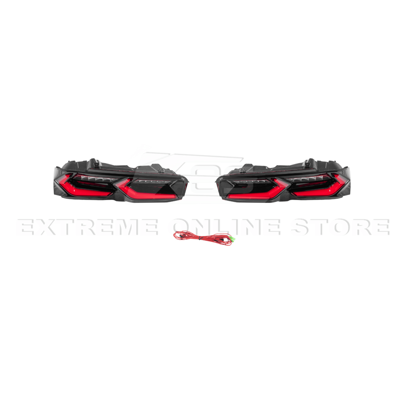 Chevrolet Camaro C8 Style Sequential LED Rear Taillights Smoke Clear Red Lens 2019-Up