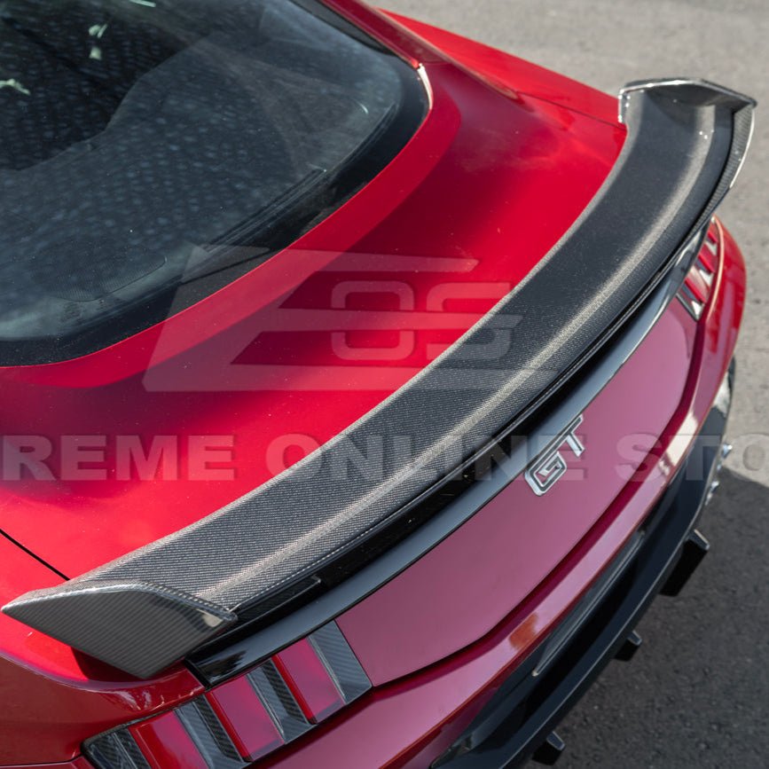 Ford Mustang S650 Dark Horse Style Rear Wickerbill Wing Spoiler Gloss Black Matte Black 2024-Up
