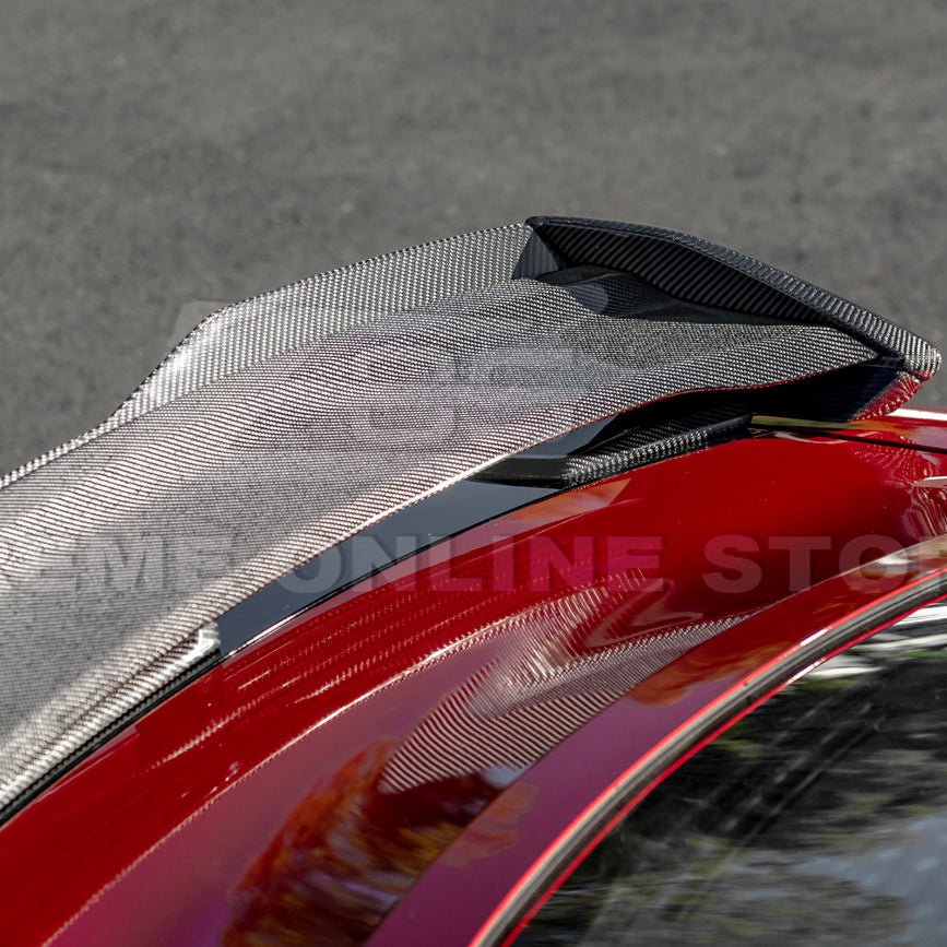 Ford Mustang S650 Dark Horse Style Rear Wickerbill Wing Spoiler Gloss Black Matte Black 2024-Up