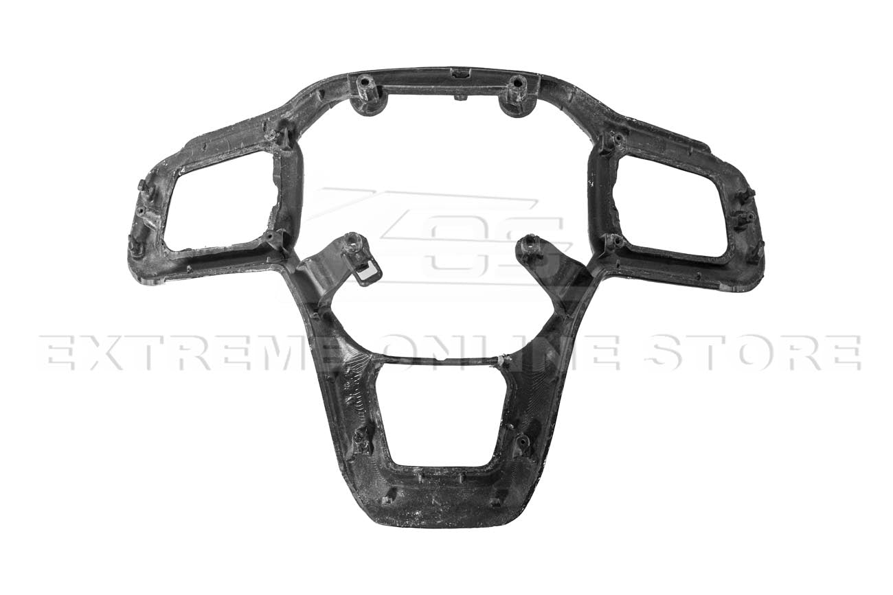 Ford Mustang S650 Carbon Fiber Steering Wheel Button Cover 2024-Up
