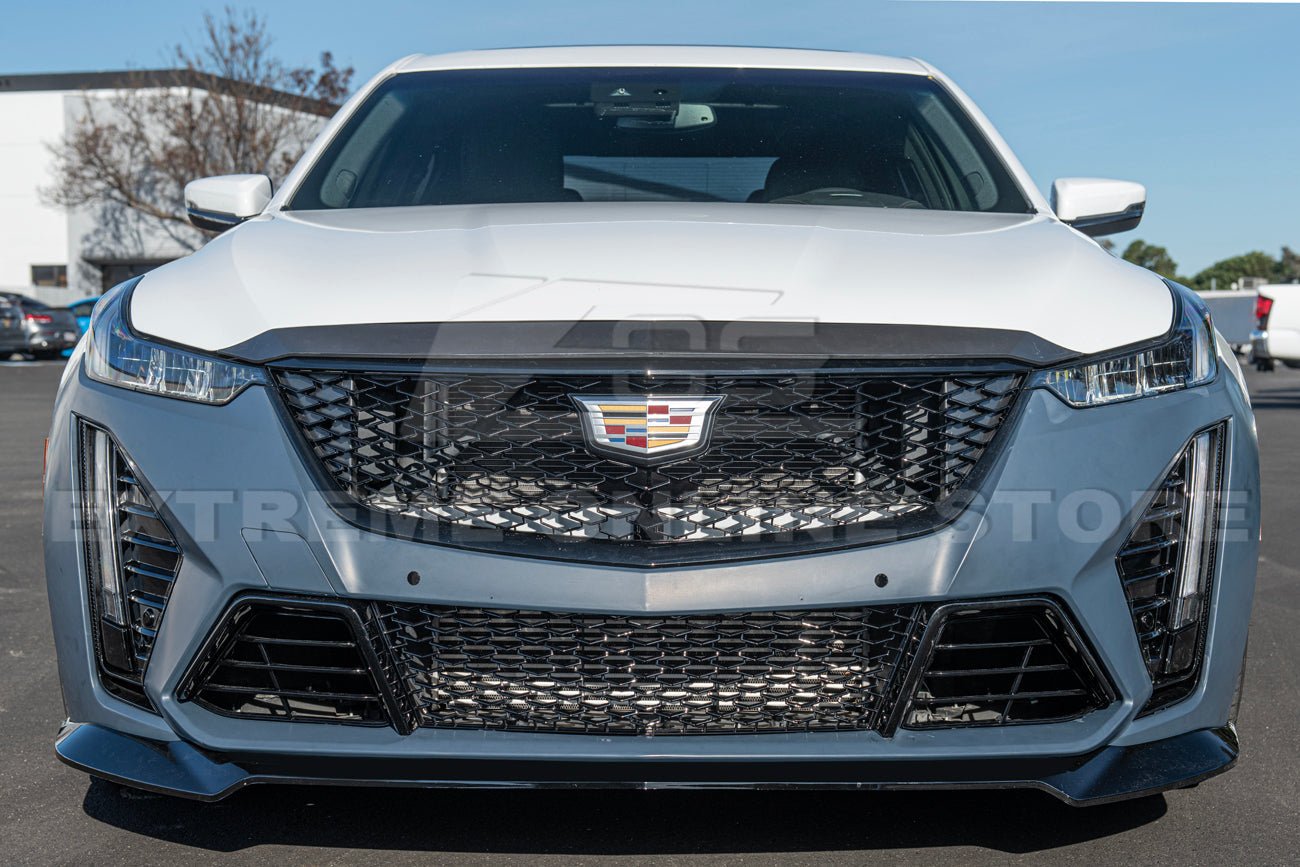 Cadillac CT5 V CT5 Sport Blackwing Style Primed Black Front Bumper Conversion Kit 2020-2024