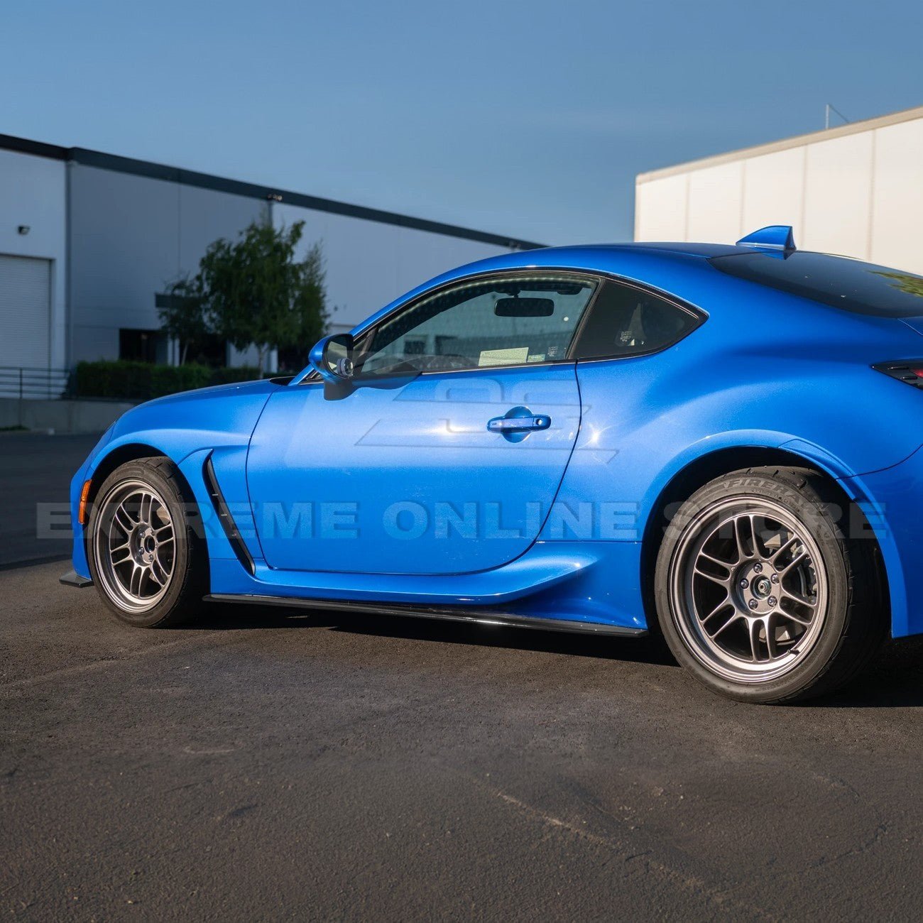 Subaru BRZ ZD8 CS Style Matte Gloss Black Front Splitter Side Skirts Kit 2022-Up