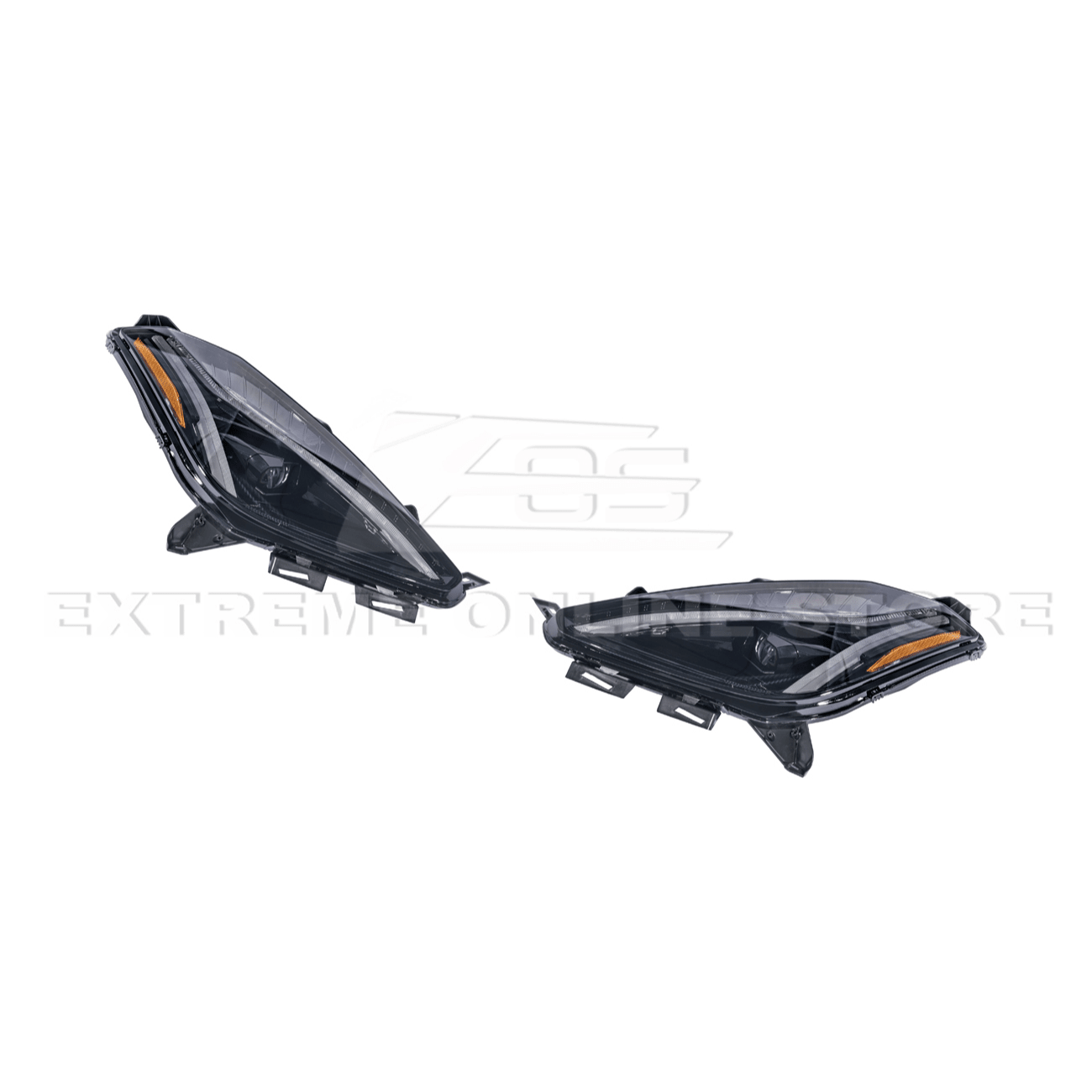 Chevrolet Corvette C7 C8 Style Smoke LED Sequential Headlights 2014-2019