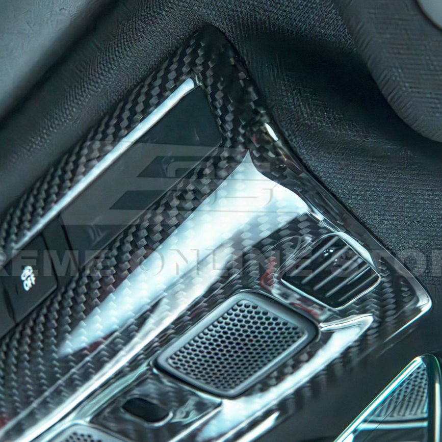 Chevrolet Corvette C8 Factory Style Dry Carbon Fiber Roof Reading Light Control Cover 2020-Up