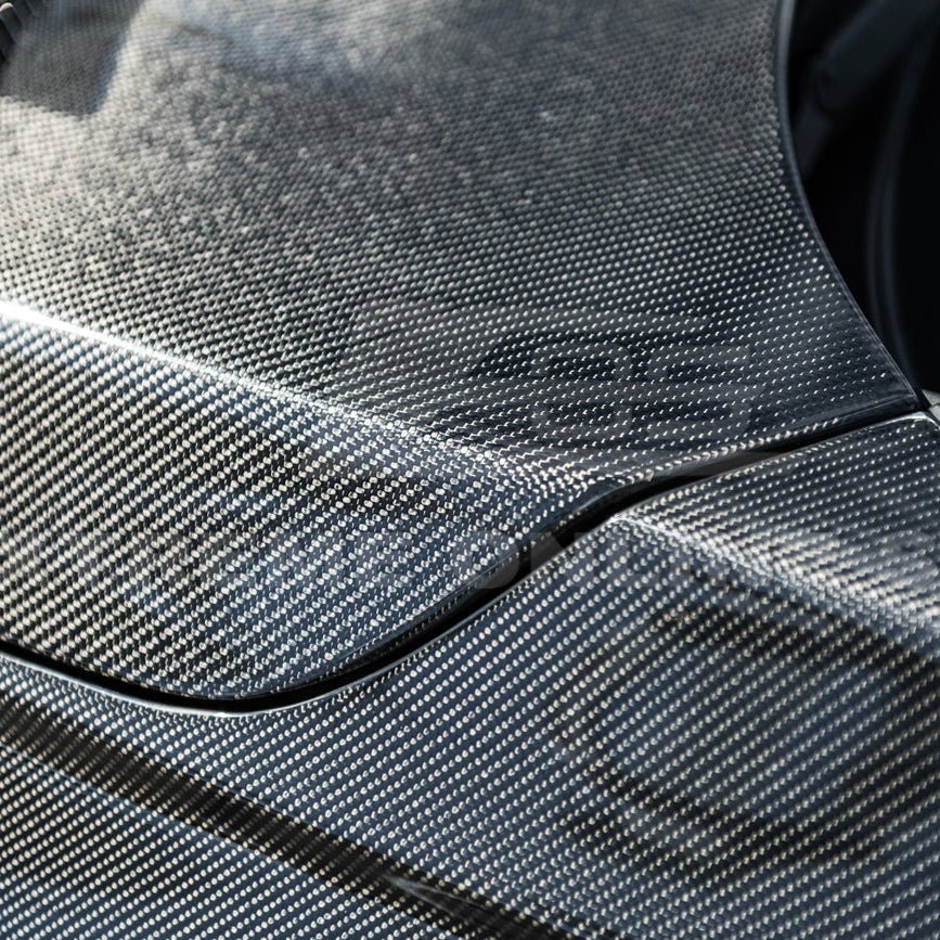 Honda Civic Varis Style Carbon Fiber Front Vented Bumper Hood 2022-Up
