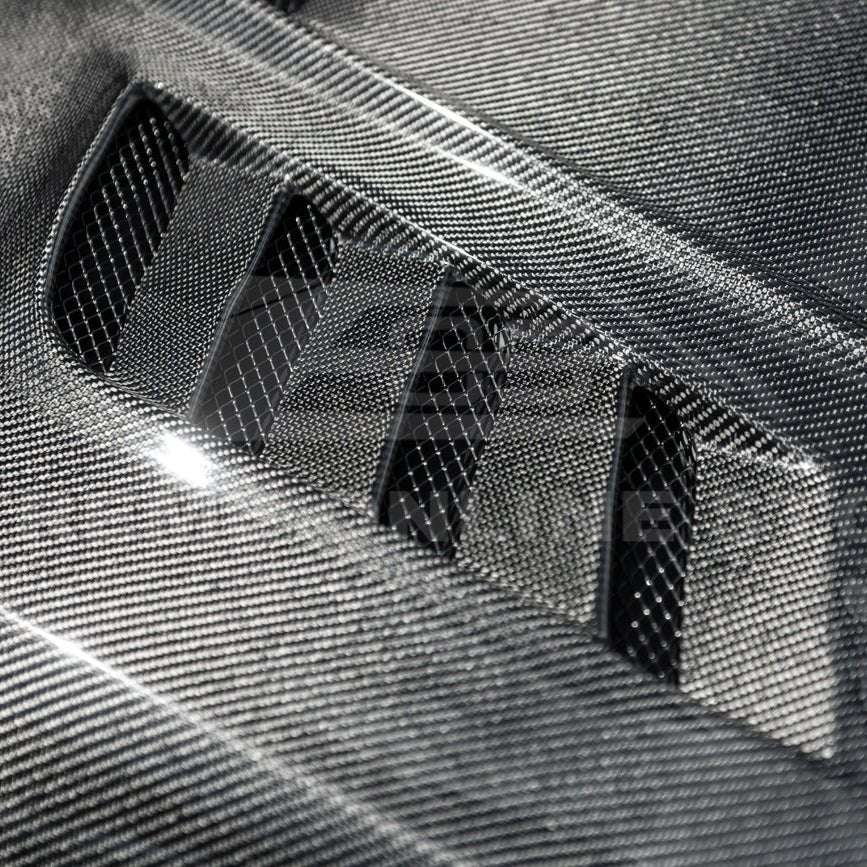 Honda Civic 11th Gen Varis Style Carbon Fiber Front Vented Hood with FL5 Fender Kit 2022-Up