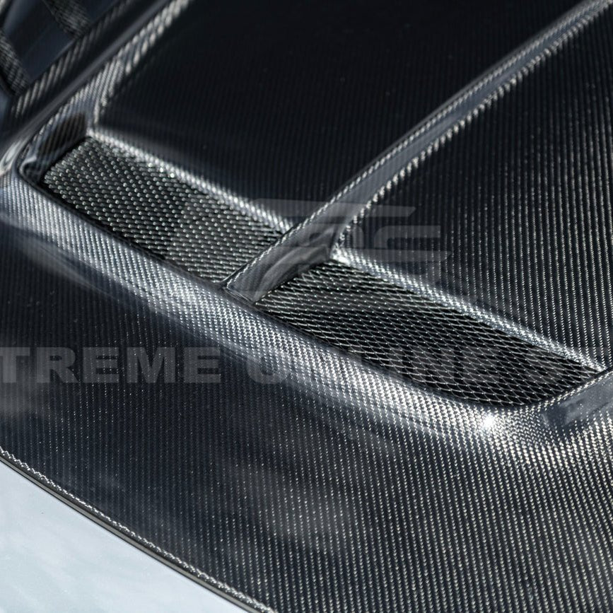 Honda Civic 11th Gen Varis Style Carbon Fiber Front Vented Hood with FL5 Fender Kit 2022-Up