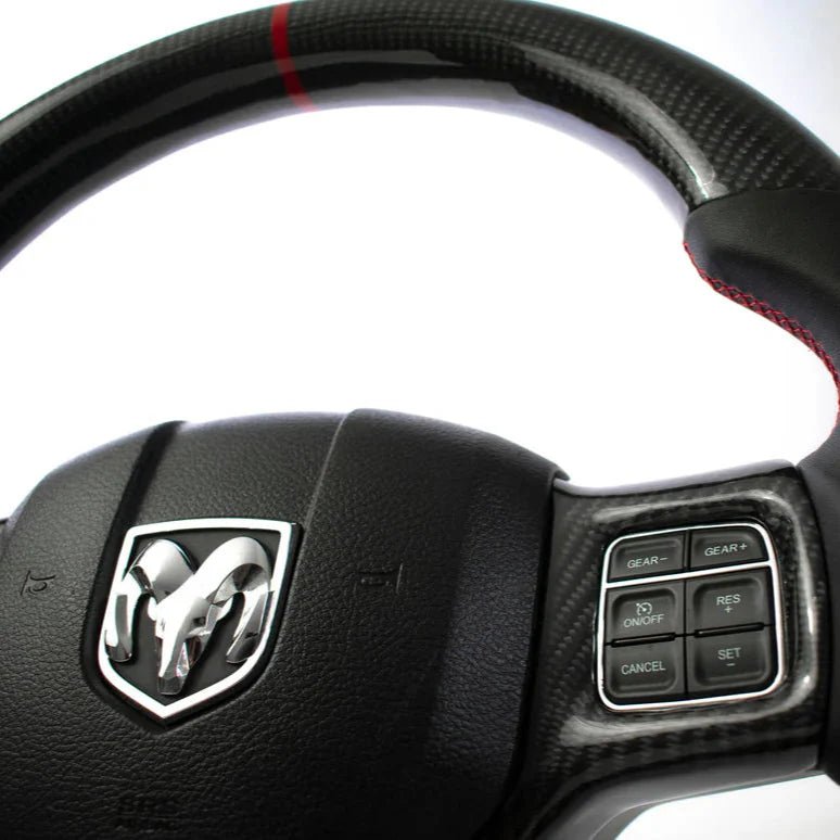 Dodge Ram DT DS Custom Carbon Fiber Steering Wheel 2009-Up