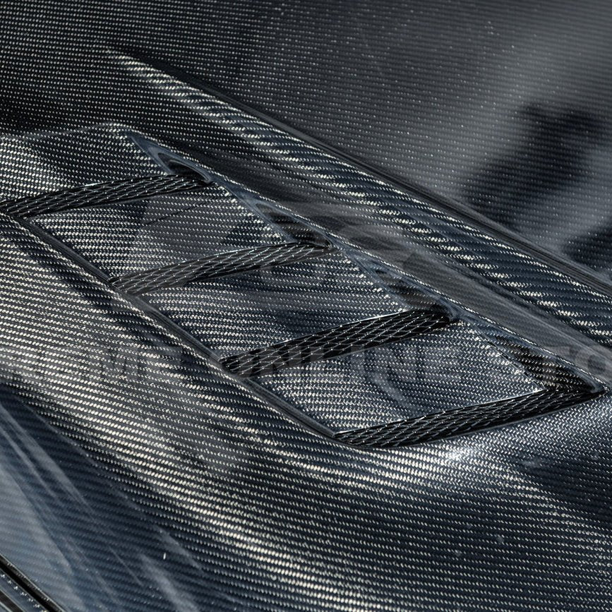 Honda Civic Varis Style Carbon Fiber Front Vented Bumper Hood 2022-Up