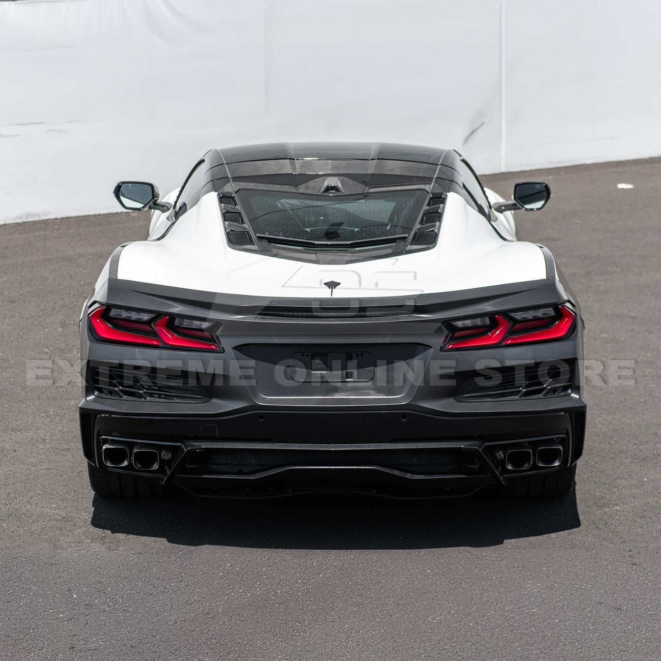 Chevrolet Corvette C8 Stingray Z06 Style Rear Bumper Spoiler Conversion Kit 2020-Up